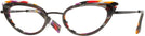 Cat Eye Black Pointille Muilti Black Alain Mikli A02029 Single Vision Full Frame View #1