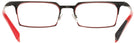 Rectangle Black Alain Mikli A02035 Single Vision Full Frame View #4