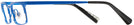 Rectangle Matte Klein Blue Alain Mikli A02035 Single Vision Full Frame View #3