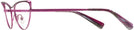 Cat Eye Matte Black Fuxia Alain Mikli A02038 Single Vision Full Frame View #3