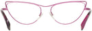 Cat Eye Matte Black Fuxia Alain Mikli A02038 Single Vision Full Frame View #4