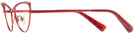 Cat Eye Matte Purple Red Alain Mikli A02038 Single Vision Full Frame View #3