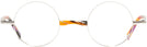 Round Silver/multi Colors Havana Alain Mikli A02041 Single Vision Full Frame View #2