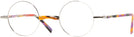 Round Silver/multi Colors Havana Alain Mikli A02041 Single Vision Full Frame View #1