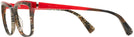 Square Rouge Mikli/palmier Chocolate Alain Mikli A03077 Single Vision Full Frame View #3