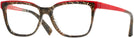 Square Rouge Mikli/palmier Chocolate Alain Mikli A03077 Single Vision Full Frame View #1
