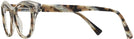 Square Brown Tortoise Horn Alain Mikli A03102B Single Vision Full Frame View #3