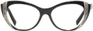 Cat Eye Noir / Blanc / Noir Alain Mikli A03115B Single Vision Full Frame View #2