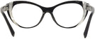 Cat Eye Noir / Blanc / Noir Alain Mikli A03115B Single Vision Full Frame View #4