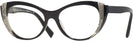 Cat Eye Noir / Blanc / Noir Alain Mikli A03115B Computer Style Progressive View #1