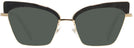Cat Eye Black Gold Alain Mikli A04005 Progressive Reading Sunglasses View #2