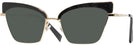Cat Eye Black Gold Alain Mikli A04005 Progressive Reading Sunglasses View #1