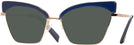 Cat Eye Denim/rose Gold Alain Mikli A04005 Progressive Reading Sunglasses View #1