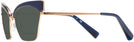 Cat Eye Denim/rose Gold Alain Mikli A04005 Bifocal Reading Sunglasses View #3
