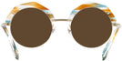 Round Light Matte Gold/brown Tortoise Alain Mikli A04006 Progressive No Line Reading Sunglasses View #4