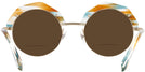Round Light Matte Gold/brown Tortoise Alain Mikli A04006 Bifocal Reading Sunglasses View #4