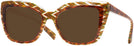 Oversized Havana Zig Zag Green Alain Mikli A05026 Progressive Reading Sunglasses View #1