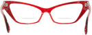 Cat Eye Red Black Alain Mikli A05036 Bifocal View #4