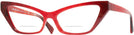 Cat Eye Red Black Alain Mikli A05036 Bifocal View #1