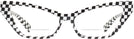 Cat Eye Black White Damier Alain Mikli A05036 Bifocal View #2