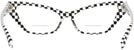 Cat Eye Black White Damier Alain Mikli A05036 Bifocal View #4