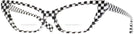 Cat Eye Black White Damier Alain Mikli A05036 Bifocal View #1