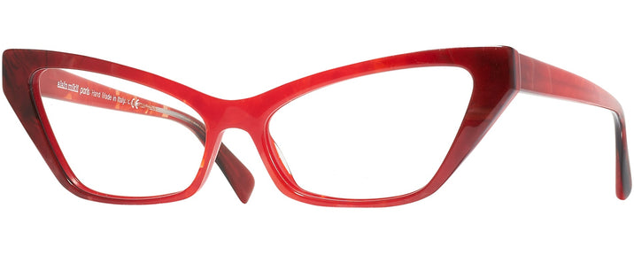 Cat Eye Red Black Alain Mikli A05036 Computer Style Progressive View #1