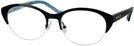 Round Black Jonathan Adler 101 Single Vision Full Frame View #1