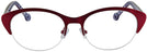 Round Burgundy Jonathan Adler 101 Single Vision Full Frame View #2