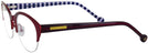 Round Burgundy Jonathan Adler 101 Single Vision Full Frame View #3