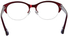 Round Burgundy Jonathan Adler 101 Single Vision Full Frame View #4