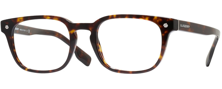 Square Dark Havana Burberry 2335 Single Vision Full Frame View #1