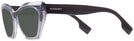 Cat Eye Grey On Transparent Burberry 4299 Progressive No Line Reading Sunglasses View #3
