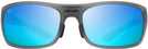 Rectangle Trans Matte Grey/blue Hawaii Maui JIm Big Wave 440 View #2