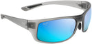 Rectangle Trans Matte Grey/blue Hawaii Maui JIm Big Wave 440 View #1