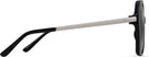 Square Black Gloss w/Neutral Grey Lens Maui Jim Poolside 838 View #3