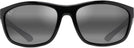 Oval Black Gloss With Black Ruber/Neutral Grey Maui Jim Nuu Landing 869 View #2