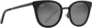 Cat Eye Black Gloss Dark Gunmetal/neutral Grey Lens Maui Jim Wood Rose 870 View #1
