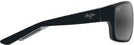 Rectangle Black Gloss With Grey Interior/Neutral Grey Maui Jim Mangroves 604 View #3