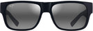 Rectangle Black Gloss/Neutral Grey Lens Maui Jim Keahi 873 View #2