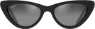 Cat Eye Gloss Black/Grey Lens Maui Jim Lychee 891 View #2