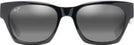 Square Black Gloss/Neutral Grey Maui Jim Valley Isle 780 View #2