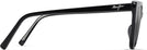 Cat Eye,Rectangle Black Gloss w/Neutral Grey Lens Maui Jim Kou 884 View #3