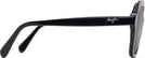 Rectangle Gloss Black/Grey Lens Maui Jim Mamane 883 View #3