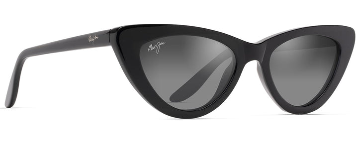 Cat Eye Gloss Black/Grey Lens Maui Jim Lychee 891 View #1