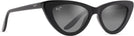 Cat Eye Gloss Black/Grey Lens Maui Jim Lychee 891 View #1