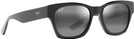 Square Black Gloss/Neutral Grey Maui Jim Valley Isle 780 View #1