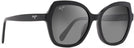 Rectangle Gloss Black/Grey Lens Maui Jim Mamane 883 View #1