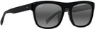 Rectangle Black Crystal Interior w/Neutral Grey Lenses Maui Jim S-Turns 872 View #1