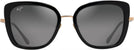 Rectangle Black w/ Gold Neutral Grey Lesns Maui Jim Violet Lake 843 View #2